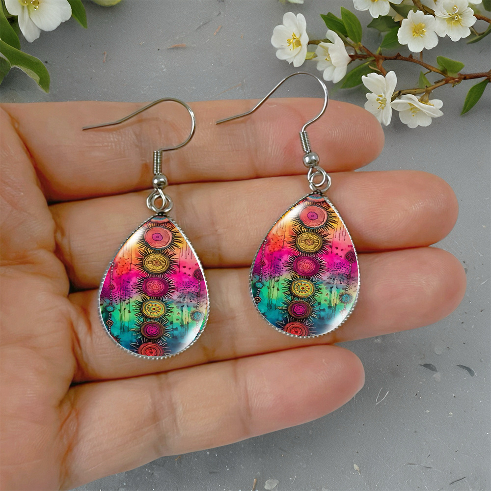 Unisex Bohemian Style Geometric Drop Earrings